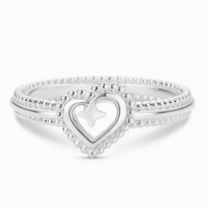 Anel Life Love III Coração em Prata 925